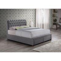 Birlea Valentino Kingsize 2 Drawer Storage Bed - Grey Fabric