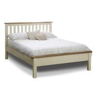 birlea new hampshire 4ft6 double low end bed cream oak