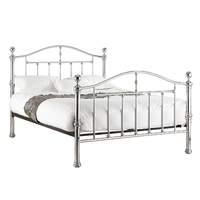 Birlea Victoria 4ft6 Double Metal Bed, Chrome