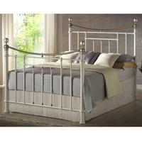 Birlea Bronte 4FT 6 Double Bedstead - Cream