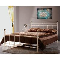 birlea atlas 4ft 6 double metal bedstead cream