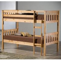 birlea seattle 3ft single bunk bed pine