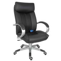 Bicester Office Chair In Black PU Leather With Massage Function