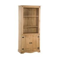 birlea furniture corona mexican pine bookcase 2 doors