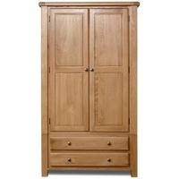 Birlea Woodstock Oak Wardrobe - 2 Door 2 Drawer