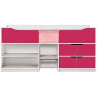 birlea paddington white and pink cabin bed