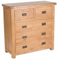 Birlea Malvern Oak Chest of Drawer - 3+2 Drawer