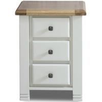 birlea woodstock grey bedside cabinet 3 drawer