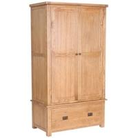 Birlea Malvern Oak Wardrobe - 2 Door 1 Drawer