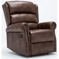 Birlea Manhattan Bronze Brown Faux Leather Recliner Chair