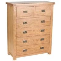 Birlea Malvern Oak Chest of Drawer - 4+2 Drawer