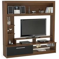 birlea nova walnut and black entertainment unit