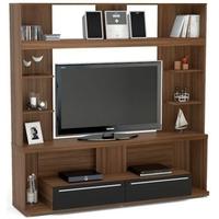 birlea aura walnut and black entertainment unit