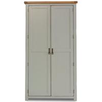 Birlea New Hampshire Grey and Oak Wardrobe - 2 Door