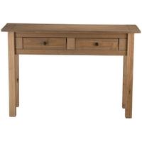 birlea santiago pine console table 2 drawer