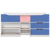 Birlea Paddington White and Blue Cabin Bed