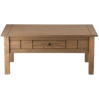 birlea santiago pine coffee table 1 drawer