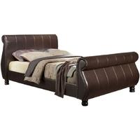 Birlea Marseille Brown Faux Leather Bed