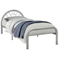 birlea solo 3ft single silver metal bed