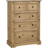 Birlea Corona Pine Chest of Drawer - 3+2 Drawer