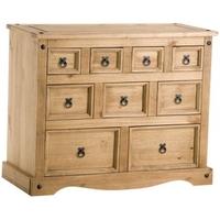birlea corona mexican waxed pine merchant chest of drawer