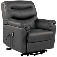 Birlea Regency Black Faux Leather Rise and Recliner Chair