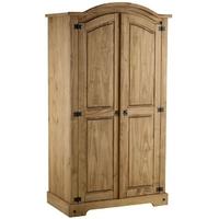 birlea corona mexican waxed pine wardrobe 2 door