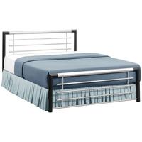 Birlea Faro Black and Silver Metal Bed