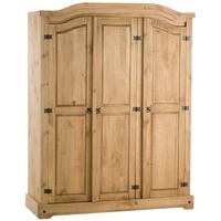 Birlea Corona Pine Wardrobe - 3 Door