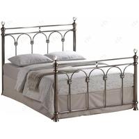 Birlea Shangai Brushed Nickel Metal Bed