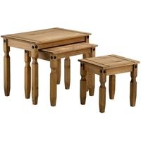 Birlea Corona Mexican Waxed Pine Nest of Tables