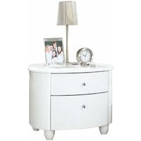 Birlea Aztec White Gloss Bedside Cabinet