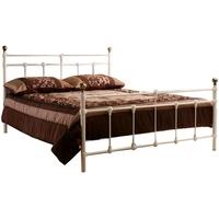 birlea atlas cream metal bed