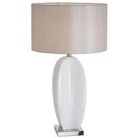 Birni White Ceramic Table Lamp