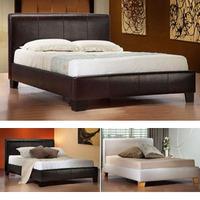 birlea brooklyn 6ft superking faux leather bedstead