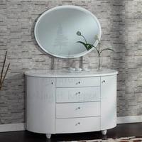 Birlea Aztec White 5 Drawer Dresser & Mirror