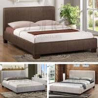 birlea brooklyn 4ft small double fabric bedframe