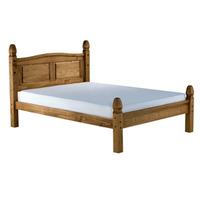 birlea corona 4ft 6 double wooden bedstead low footend