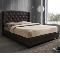 birlea prague 4ft 6 double leather bedstead