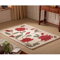 Bikaner Wool Poppy Design Rug, Large