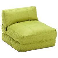 Big Chill Green Fabric Chair Bed