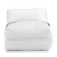 big chill white faux leather chair bed