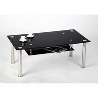 Bizet Coffee Table In Black Glass