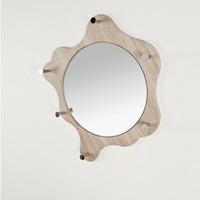 Big Nancy Canadian Oak Coat Hat Rack With Mirror