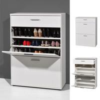 Big Foot Wooden Shoe Storage Cabinet In White