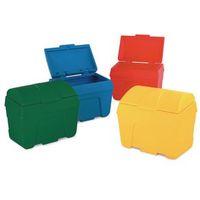 BIN STORAGE YELLOW-STATIC/ LOCK. CAPACITY 200 LITRES