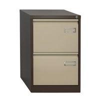 BISLEY PSF FILING CABINET, 2 DRAWER COFFEE/CREAM