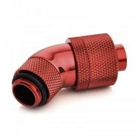 Bitspower BP-DBR45R2CPF-CC6 - Connection 45 degrees 1/4 inch to 16/11mm - rotatable blood red