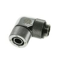 Bitspower BP-LRV Bitspower G1/4\" Silver Shining Compression Rotary Angle Fitting for Tube 11/8MM - shiny silver