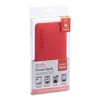 Bitmore Juucee 9000 mAh Ultra High Capacity Power Bank with 2.0 A Output for iPhone, iPad, Samsung Galaxy and More - Red